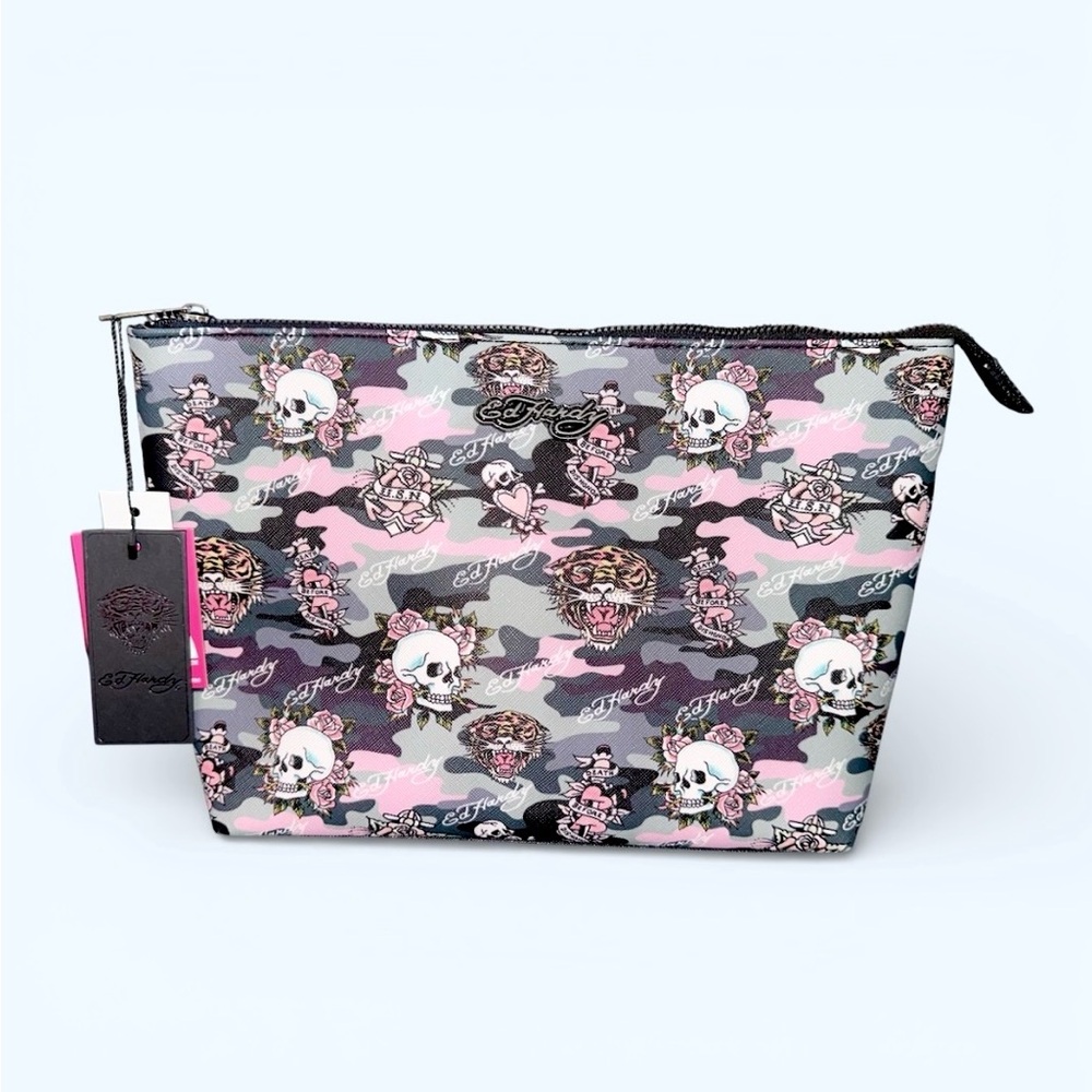 New Ed Hardy Large Cosmetic Case